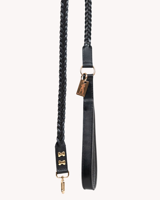 The Braid Leash- Midnight Black