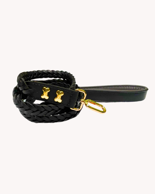 The Braid Leash- Midnight Black
