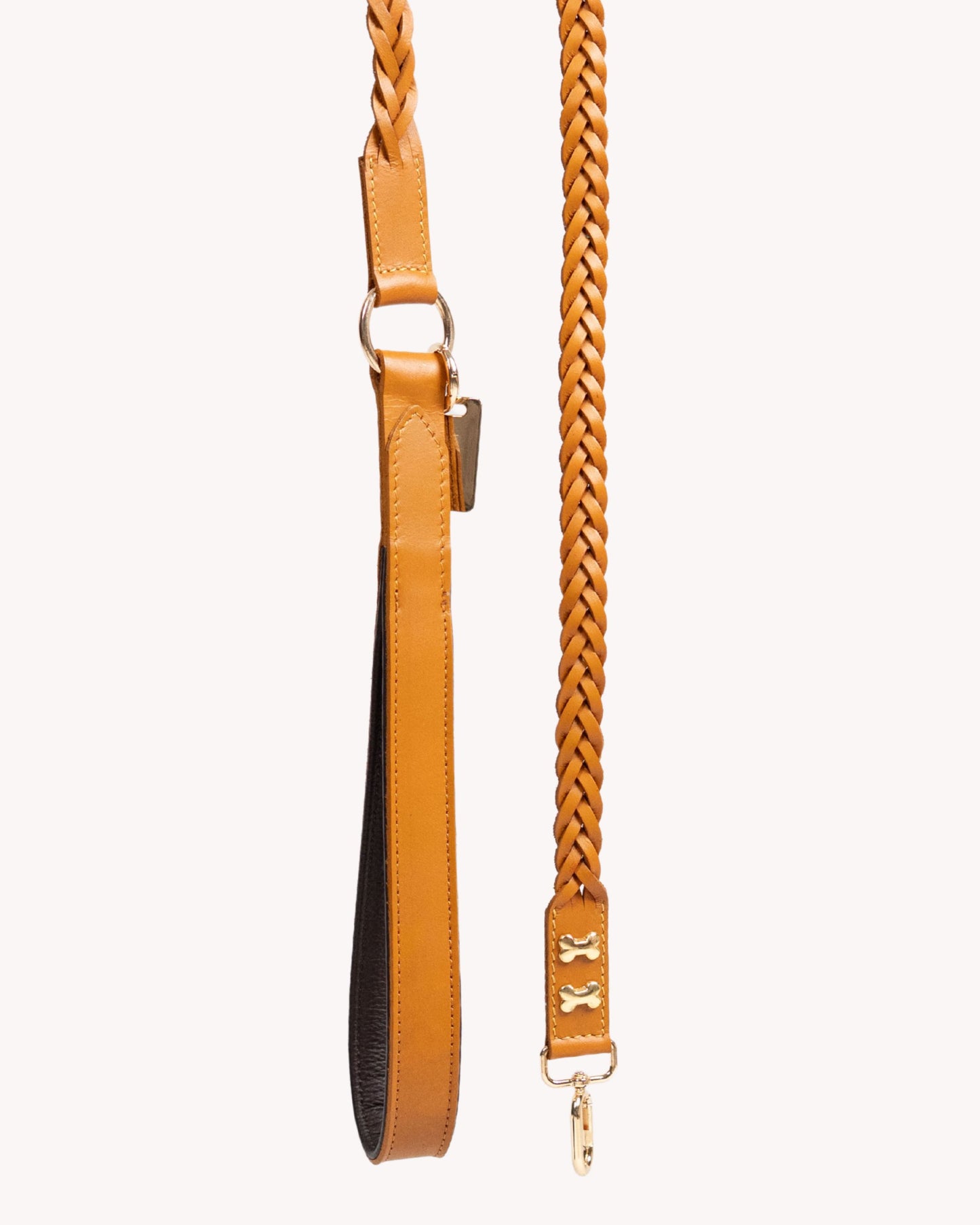 The Braid Leash- Tan